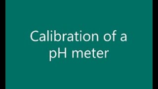 calibration of pH meter Preparation of buffer solutions Twopoint Calibration  pH meter [upl. by Rieger]