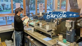 Barista Vlog Working Solo on Morning Rush MultiTasking  Melbourne Cafe  LaurAngelia [upl. by Ynohtnacram349]