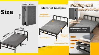 Unboxing Folding Bed with Mattress complete specifications foldingbed singlebed bed bedroom [upl. by Atinihs]