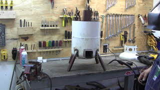 How to build a propane tank rocket stove 23 [upl. by Dorena]