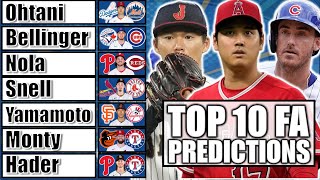 BALLCAP Sports Best Of 202324 Top 10 MLB Free Agents Predictions [upl. by Panta]