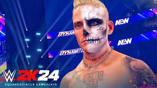 WWE 2K24 Darby Allin 2024 AEW w I Fell Entrance Theme  New WWE 2K24 PC Mods [upl. by Aletha318]