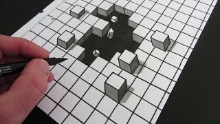 How to Draw a Hole 3D Illusion [upl. by Notneuq]