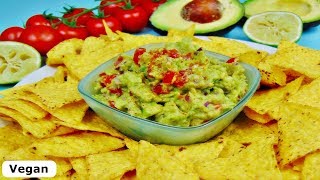 Rezept Homemade Guacamole  Vegan  Dip  Brotaufstrich  Best Guacamole Recipe [upl. by Melodee473]