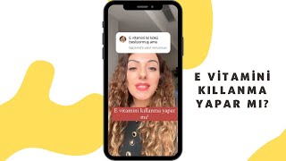 E Vitamini kıllanma yapar mı  Doç Dr Ezgi Özkur shorts [upl. by Rubma863]