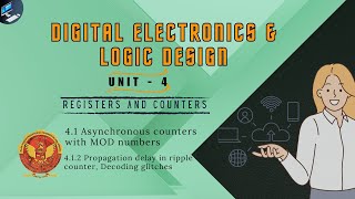 412 Propagation delay in ripple counter Decoding glitches  EE403 [upl. by Mihsah]