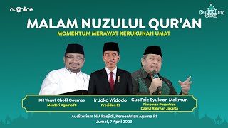 🔴LIVE Peringatan Nuzulul Quran 2023 M 1444 H quotMomentum Merawat Kerukunan Umatquot [upl. by Arinaid]