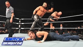 Roman Reigns amp Dean Ambrose vs Big Show amp Seth Rollins SmackDown January 9 2015 [upl. by Broderic]