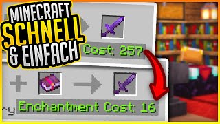 RICHTIG Verzaubern Tutorial ✨ Minecraft Schnell und Einfach 55 ✨ ErikOnHisPeriod [upl. by Haerle]