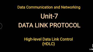 HighLevel Data link control protocolHDLC DCN [upl. by Cynthla789]