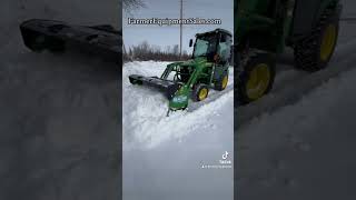 Let’s push some snow HLA 1500 snow pusher on a John Deere 2025r kubota johndeere HLAsnowpusher [upl. by Kammerer]