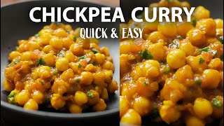 CHICKPEA CURRY Recipe  Easy Vegetarian and Vegan Meals [upl. by Pompei296]