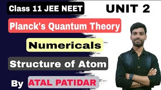 🔴 Plancks Quantum Theory  Chemistry for Class 11 in Hindi [upl. by Oilcareh757]