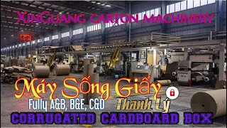 Fully Automatic Corrugated Board Carton Box Making Plant   Máy Tạo Sóng Carton [upl. by Paff]