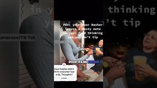 Food Delivery drivers entitled tip short shorts ytshorts ytubeshorts doordash fooddelivery [upl. by Lobell430]