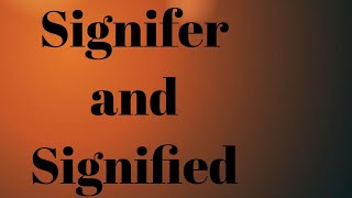 Signifer and Signified  MEG 05  IGNOU English Lingustic Theory [upl. by Brosy]