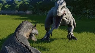 Allosaurus VS Indominus Rex  Jurassic World Evolution [upl. by Ranee]