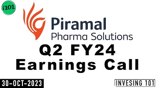 Piramal Pharma Limited Q2 FY24 Earnings Call  Piramal Pharma Limited Concall  2024 Q2 Results [upl. by Sandy]