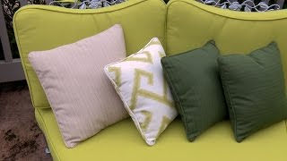 How to Make a Throw Pillow with Piping [upl. by Sorilda425]