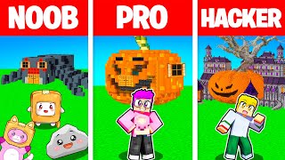 Minecraft NOOB vs PRO vs HACKER HAUNTED HOUSE BUILDING CHALLENGE WHO WILL WIN [upl. by Eronel]