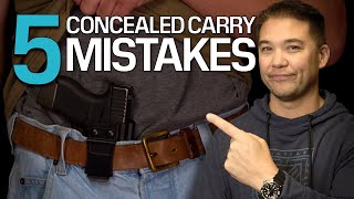 5 Common Concealed Carry Mistakes New Gun Owners Make [upl. by Jacynth]