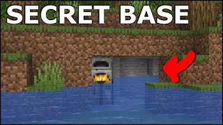 EPIC UNDERWATER BASE WITH SECRET ENTRANCE MINECRAFT [upl. by Palm]