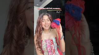 Navratri boho accessory with WOOL✂️🧶 JashneTyohaarWithShreya hairaccessories navratri hairdiy [upl. by Maria580]