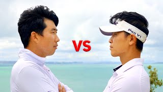 Taco Vs Sam Heung Min Serious Golf Video [upl. by Wieche337]