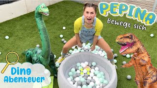 🦖 DINO ABENTEUER zum mitmachen 🔍 Pepina macht Sport [upl. by Arba]