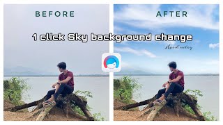 How To Change Sky Background Using Facetune  Facetune Editing Tutorial  HARSH NILOY [upl. by Mazonson]