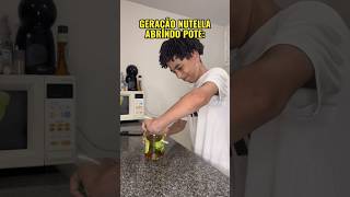 Geração Nutella VS Geração Raiz PT2 comedia humor viral fyp family nutella raiz shorts [upl. by Notneb445]