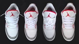 4 NEW Ways How To Lace Nike Air Jordan 3s  Nike Air Jordan 3 Lacing [upl. by Yelserp]