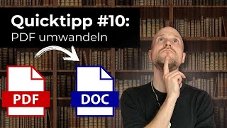 PDF konvertieren  umwandeln in WordDatei docx [upl. by Durstin]