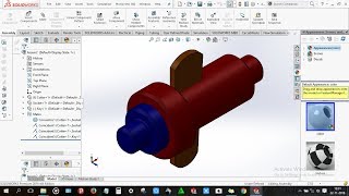 How to design Cotter Joint in solidworks [upl. by Schach]