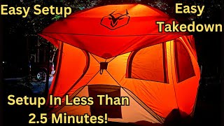 The Gazelle T4 Four Person Tent Set Up in less than 25 Minutes Easy SetupBest Tent Ever [upl. by Aronid590]