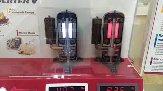 Funcionamento compressor inverter LG [upl. by Jaquenetta]