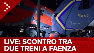 LIVE Incidente ferroviario a Faenza scontro tra due treni diretta video [upl. by Sulienroc]