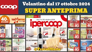 volantino IPERCOOP dal 17 ottobre 2024 ✅ anteprima 🔥 Super offerte promozioni casa cura [upl. by Enila]