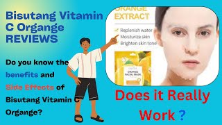 Bisutang Vitamin C Orange Extract Korean Facial Sheet Mask REVIEWS Does it work [upl. by Farra760]