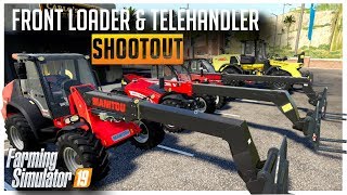 Wheel Loader and Telehandler lifting shootout Farming Simulator 2019 [upl. by Colan]