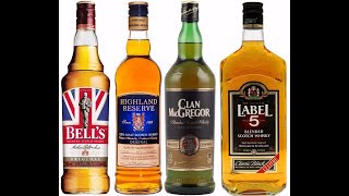 4 Сравнение Whisky Clan MacGregor  Label 5 Highland Reserve Bell’s [upl. by Clapper]