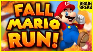 Fall Mario Run  Autumn Mario Brain Break  Fall Danny Go Noodle  Mario Yoga Just Dance [upl. by Mcadams907]