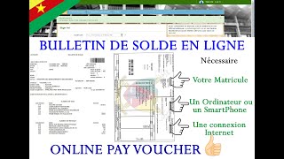 Bulletin de solde en ligne  Online Payslip [upl. by Russom]