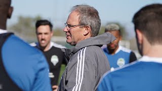 Interview Brian Schmetzer on the contract extensions of Raúl Ruidíaz João Paulo and Xavier Arreaga [upl. by Batista]