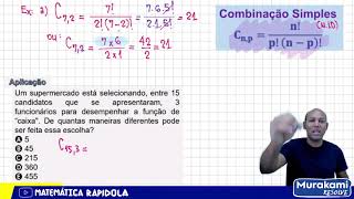 COMBINAÇÃO SIMPLES  ANÁLISE COMBINATÓRIA 01 [upl. by Enytsirk240]