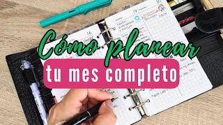 Cómo PLANEAR un MES COMPLETO  AGENDA A6  Personal  Como planear un mes muy ocupado [upl. by Acinomal297]