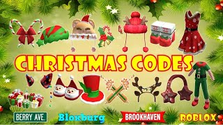 Cute Christmas Accessory Clothing amp Shoe Codes  Brookhaven Bloxburg Berry Avenue  ROBLOX [upl. by Ynes]