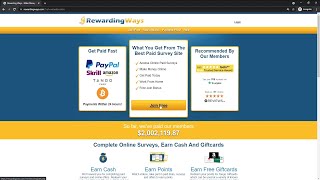 RewardingWays  Full Review 2022 With Payment Proof 1 minimum payout [upl. by Charles]