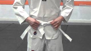 How To Tie Your Belt For Taekwondo [upl. by Martinic]