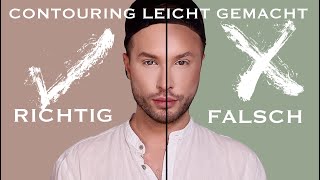 Gesicht RICHTIG konturieren  Contouring für Anfänger  EINFACH erklärt  Make Up Masterclass [upl. by Urania277]